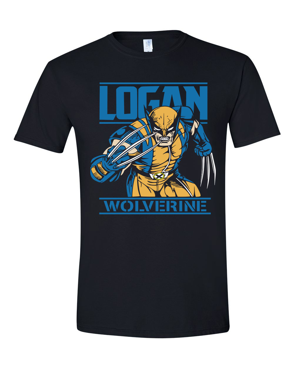 Logan wolverine x-men rozsomák Fekete Férfi Póló