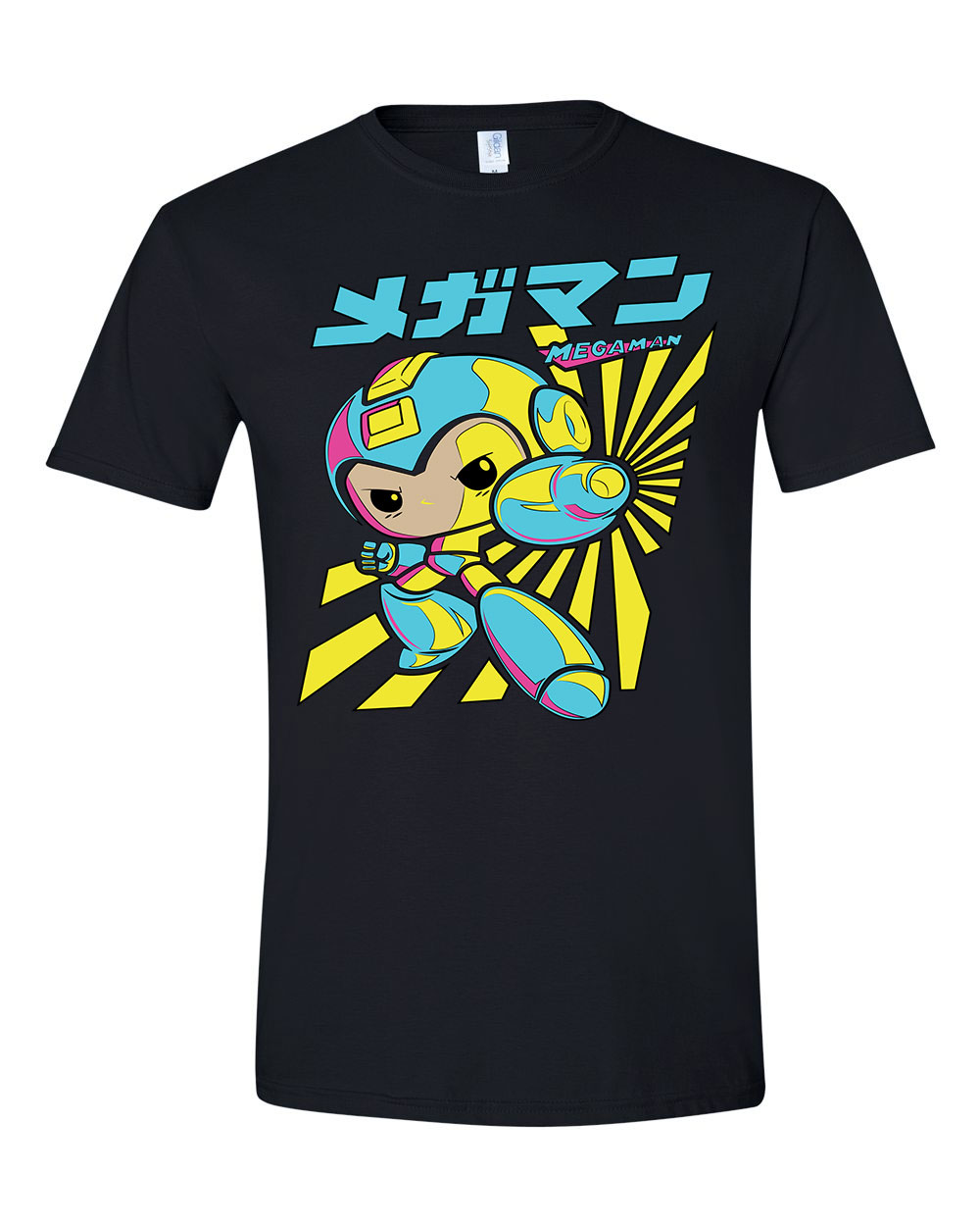 megaman Fekete Férfi Póló