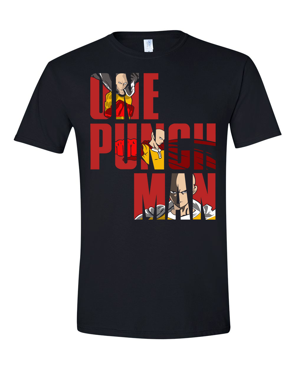 one punch man Fekete Férfi Póló