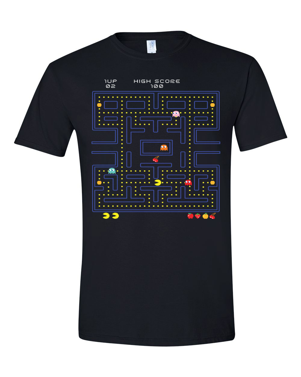 pac man Fekete Férfi Póló