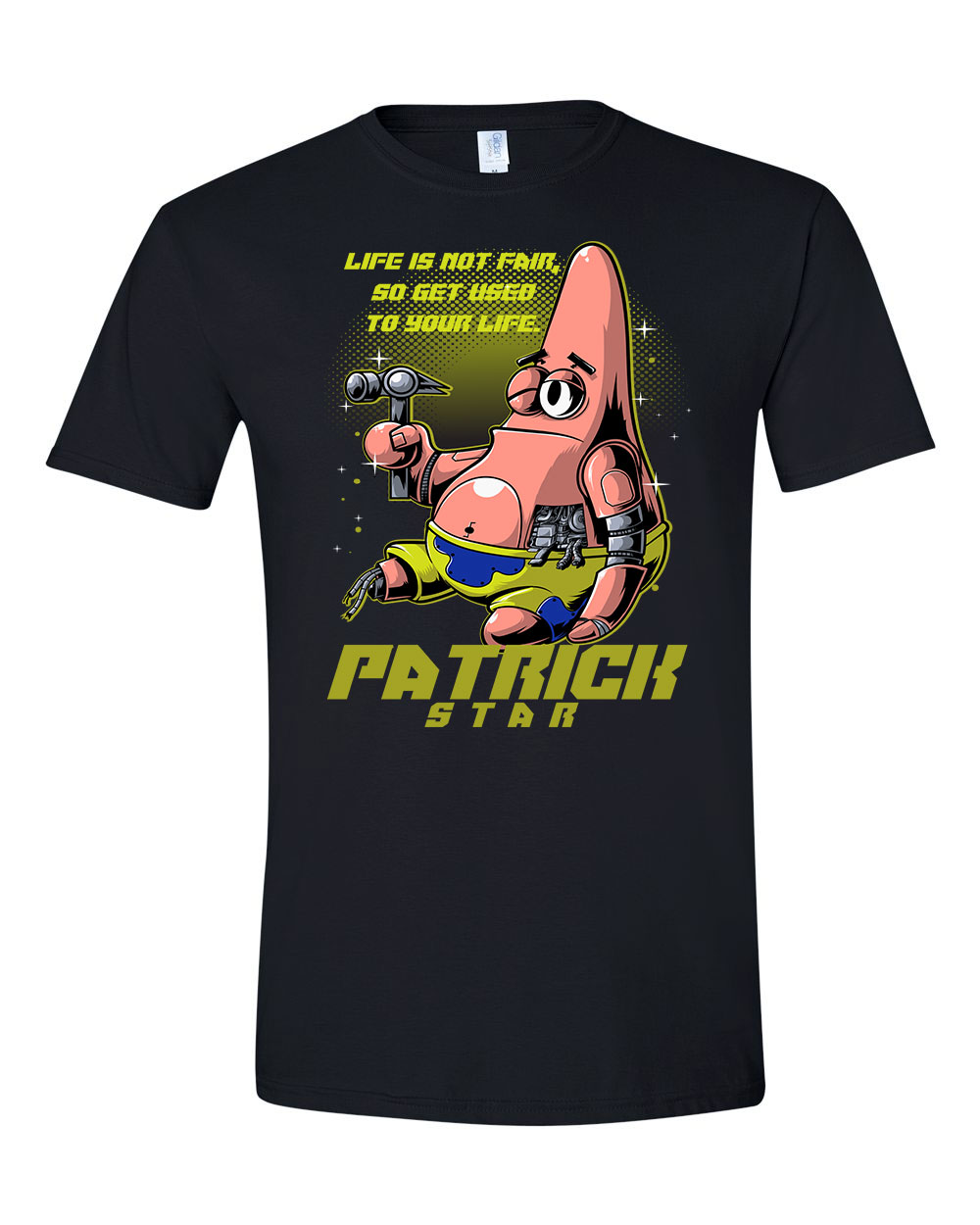 csillag patrik sponyga bob Fekete Férfi Póló