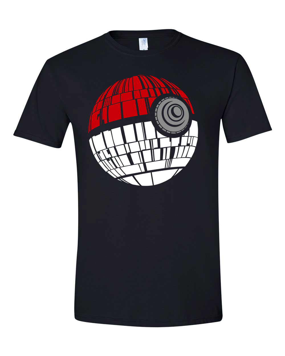 Pokemon Death Star Halálcsillag Pokelabda Fekete Férfi Póló