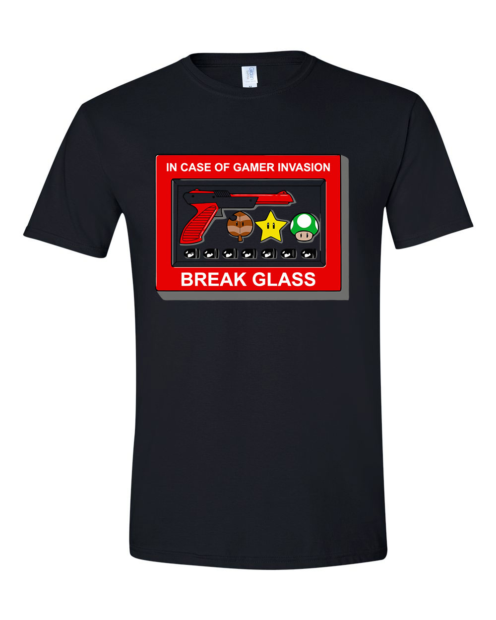 Super Mario Gamer Fekete Férfi Póló