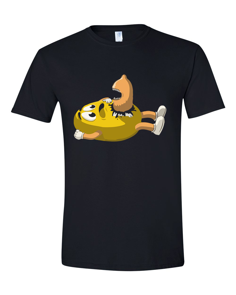 m and m mm alien Fekete Férfi Póló