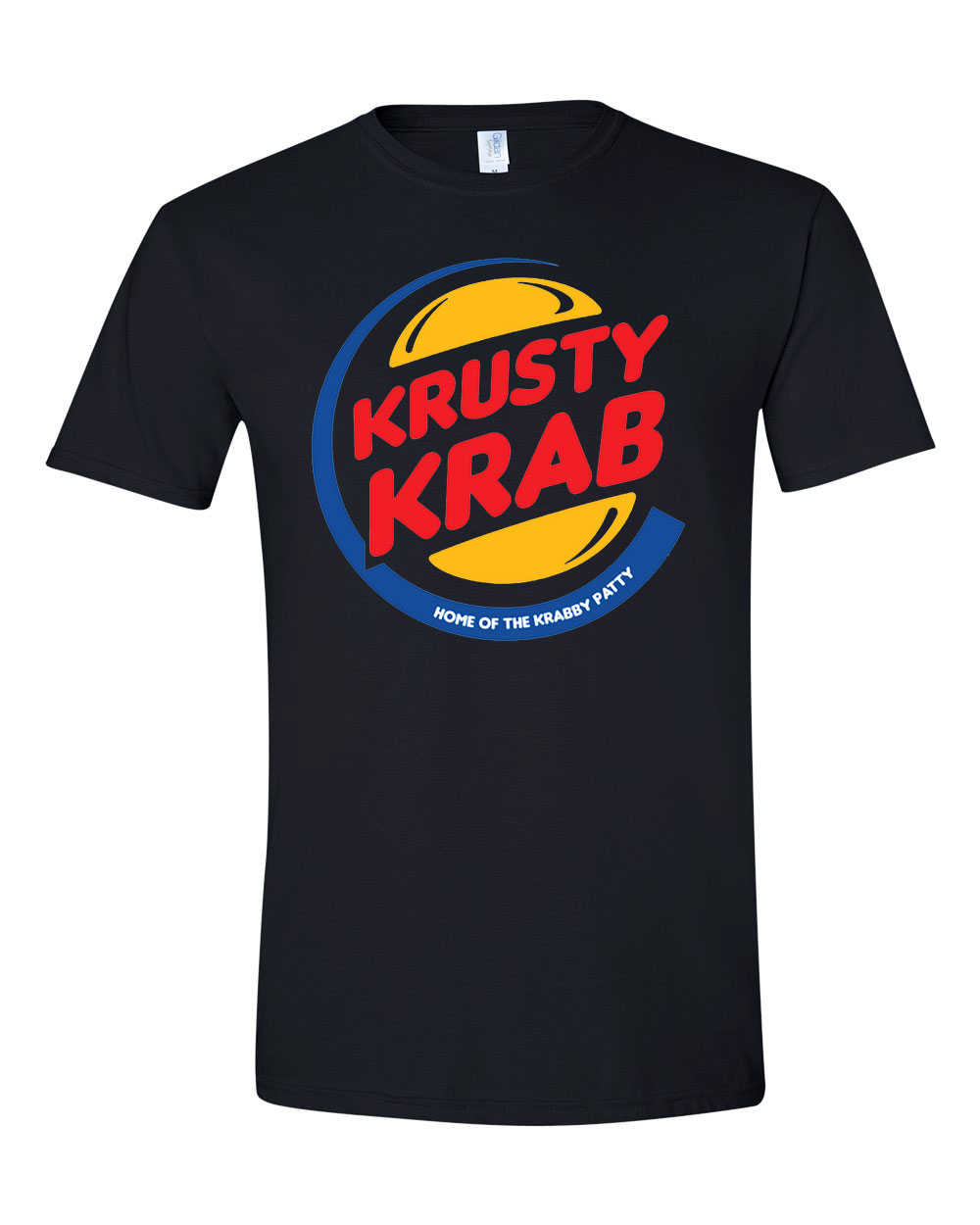 herkentyű burger krusty krab Fekete Férfi Póló