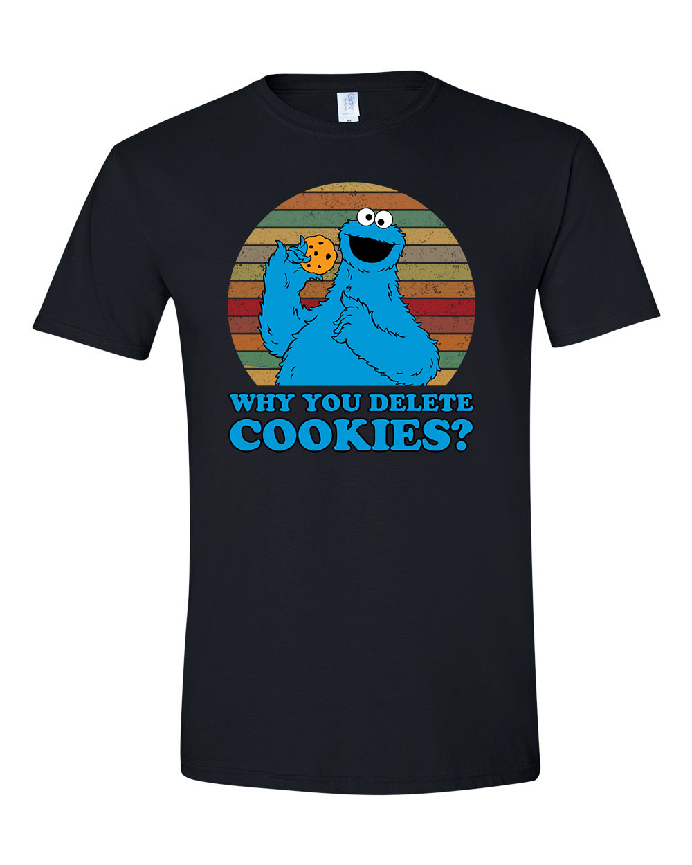sütiszörny cookie monster Fekete Férfi Póló