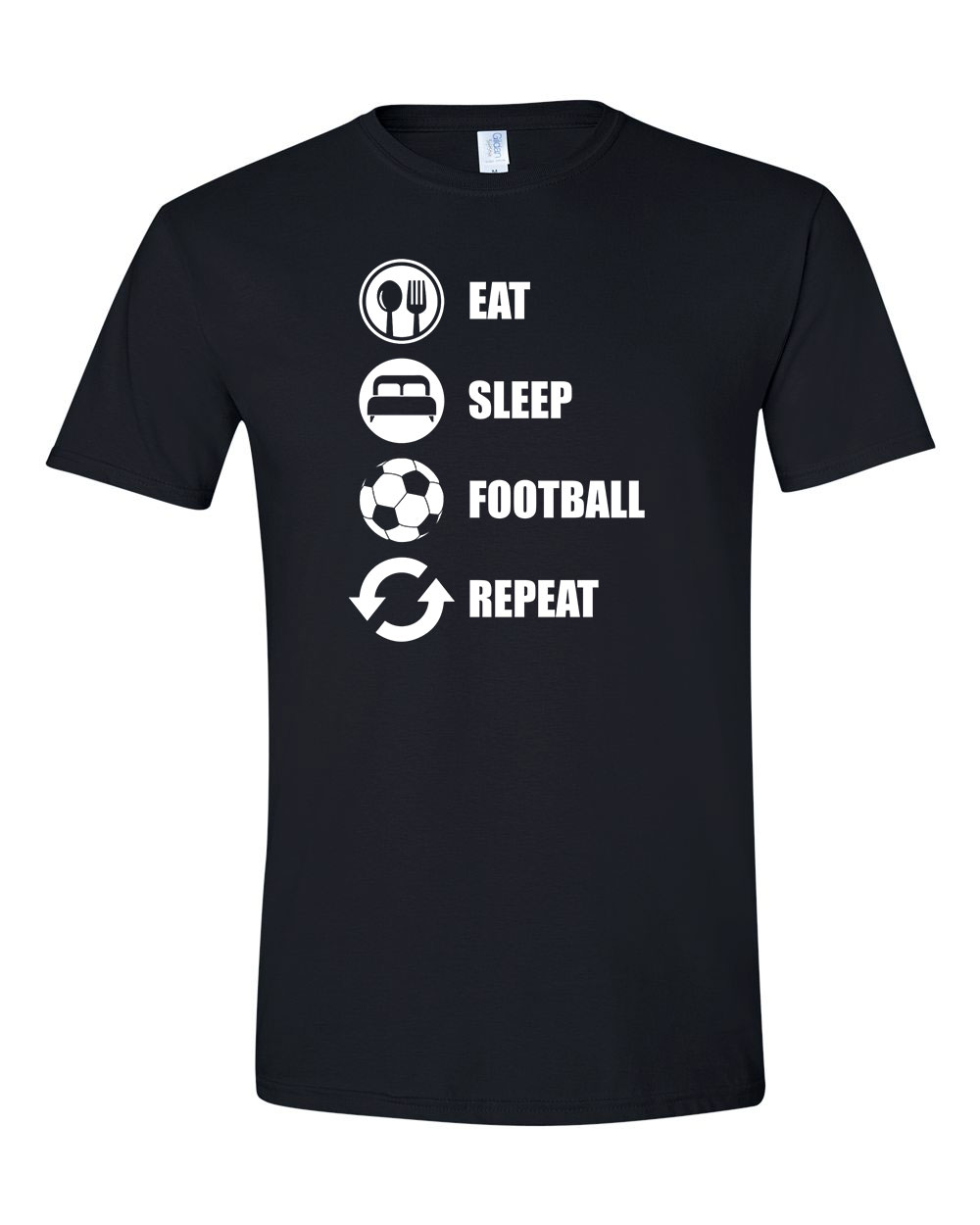 foci football focista Fekete Férfi Póló