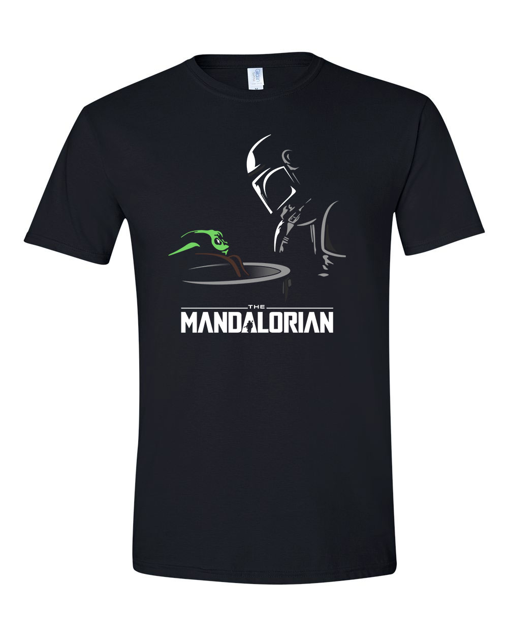 a mandalorian baba yoda baby yoda Fekete Férfi Póló