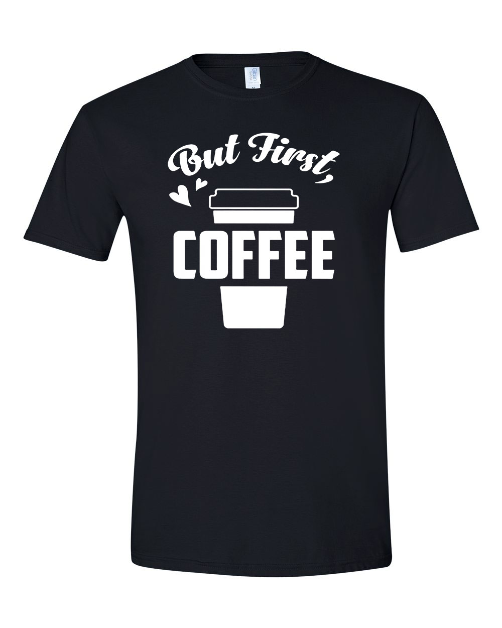 coffee kávé Fekete Férfi Póló