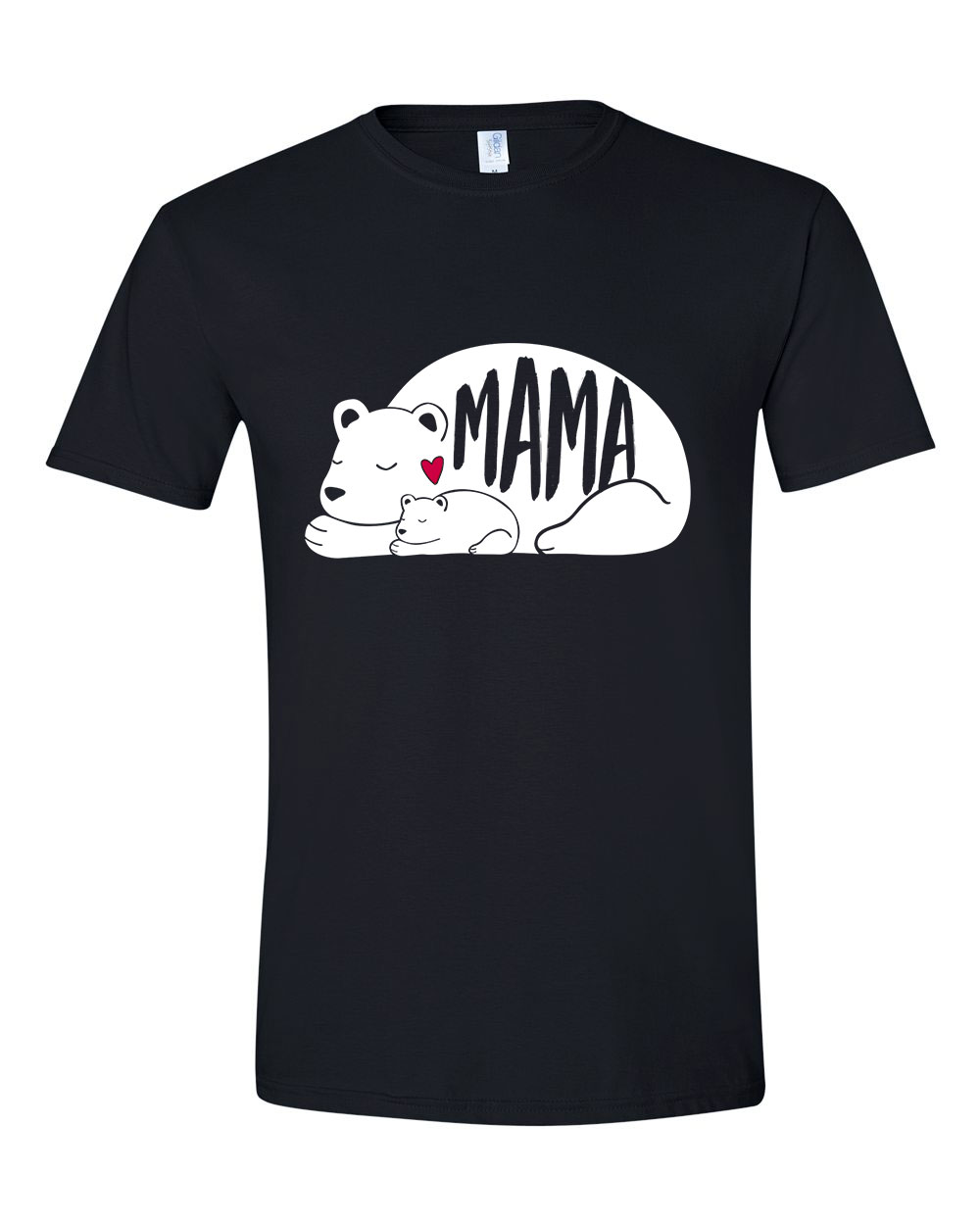 anyák napja mama anya mama bear medve Fekete Férfi Póló