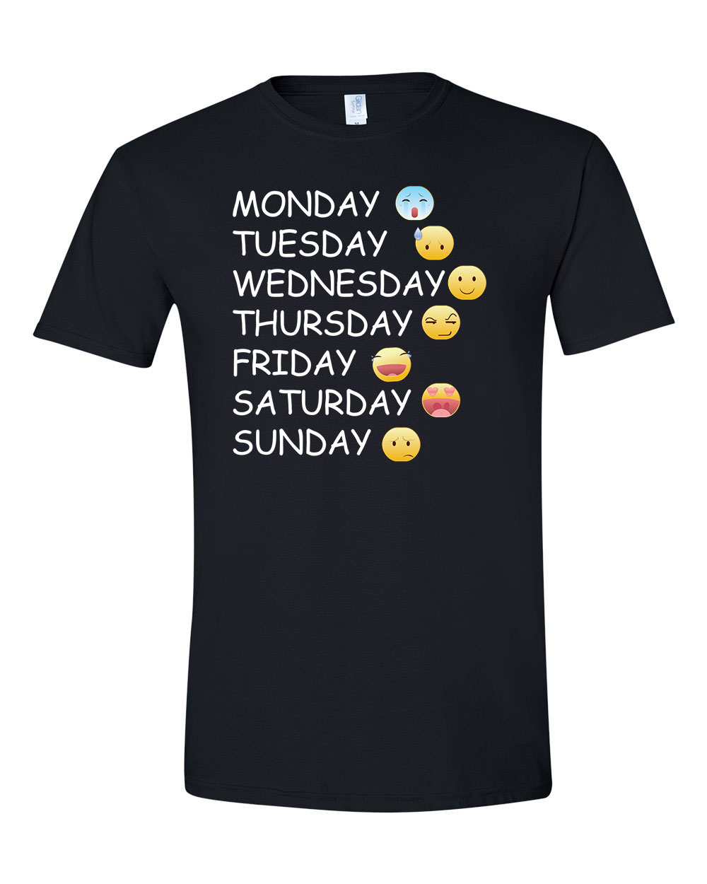 napi emojik emoji Fekete Férfi Póló