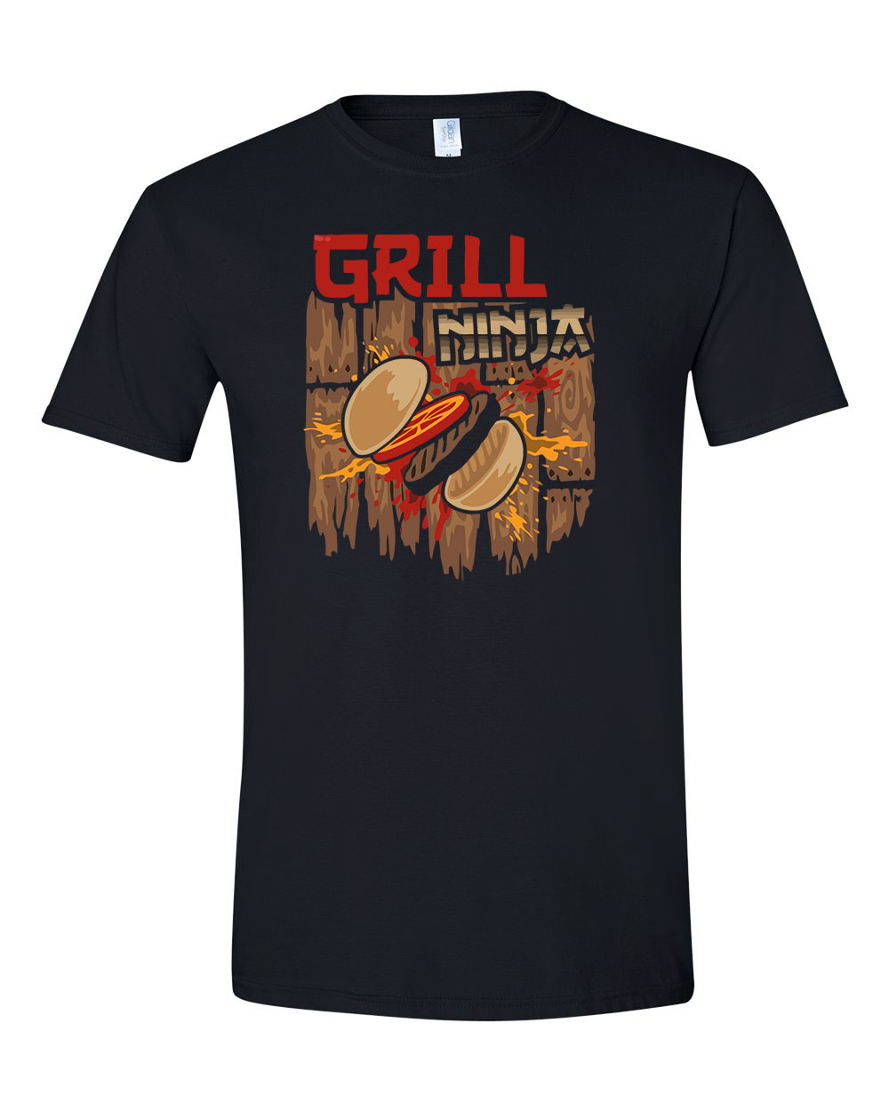 grill grillezés humor Fekete Férfi Póló