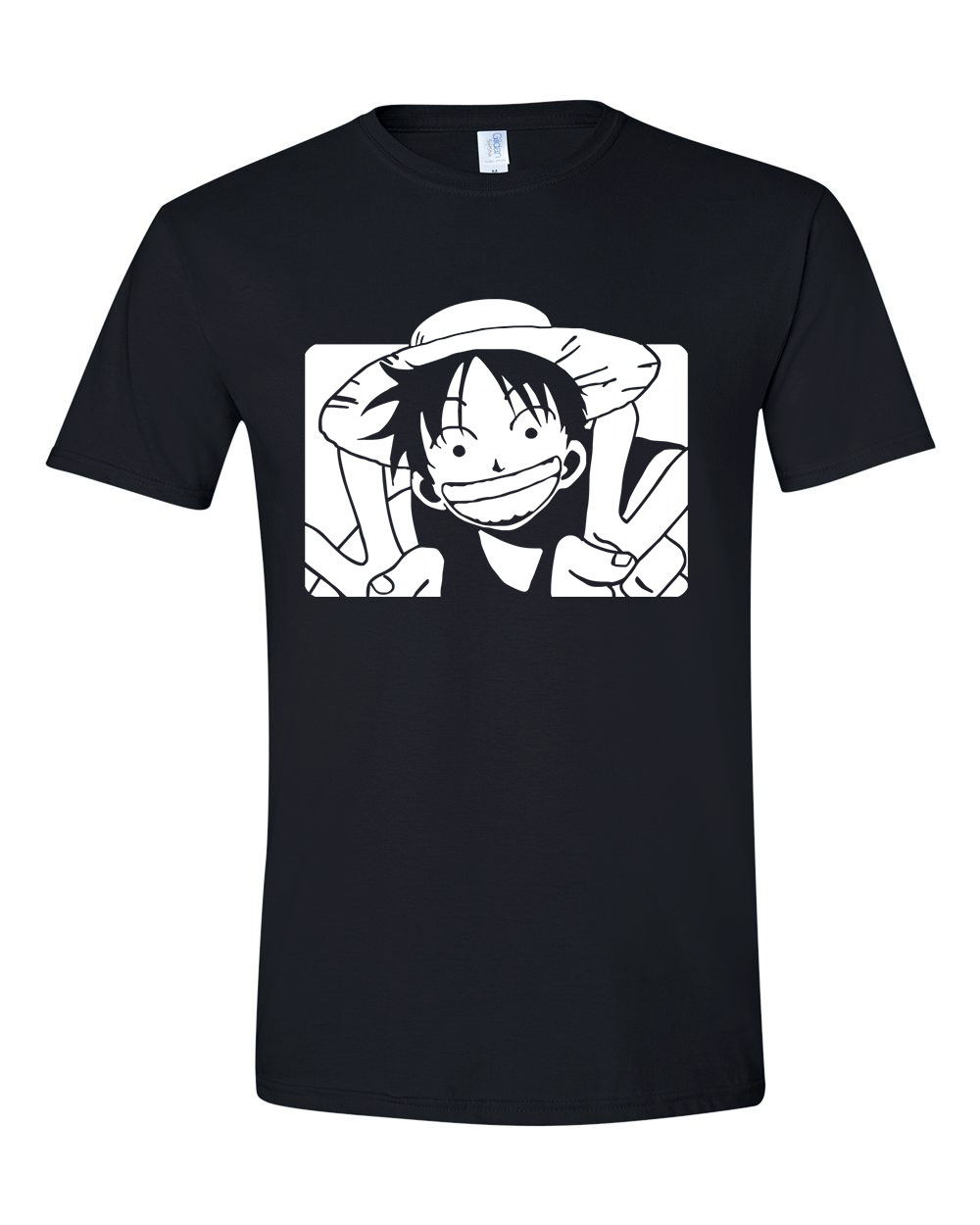 one piece monkey d Fekete Férfi Póló