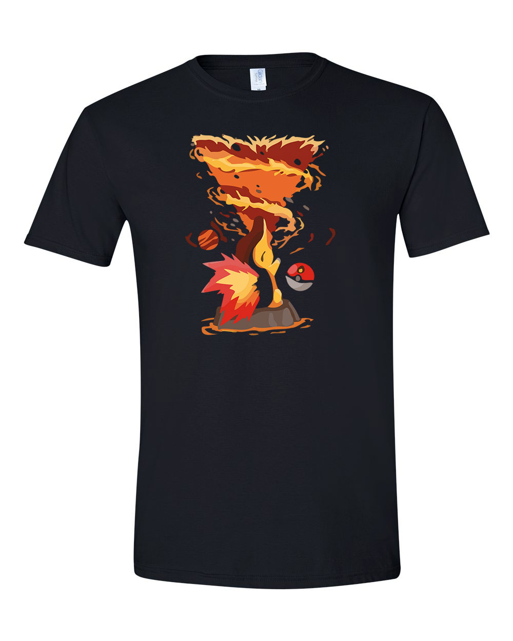 pokemon cyndaquil Fekete Férfi Póló