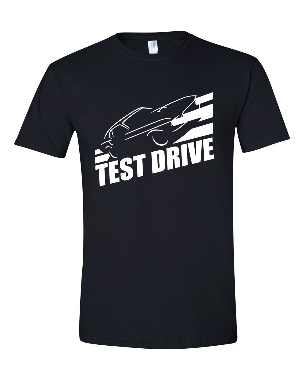 test drive autós autó kocsi Fekete Férfi Póló