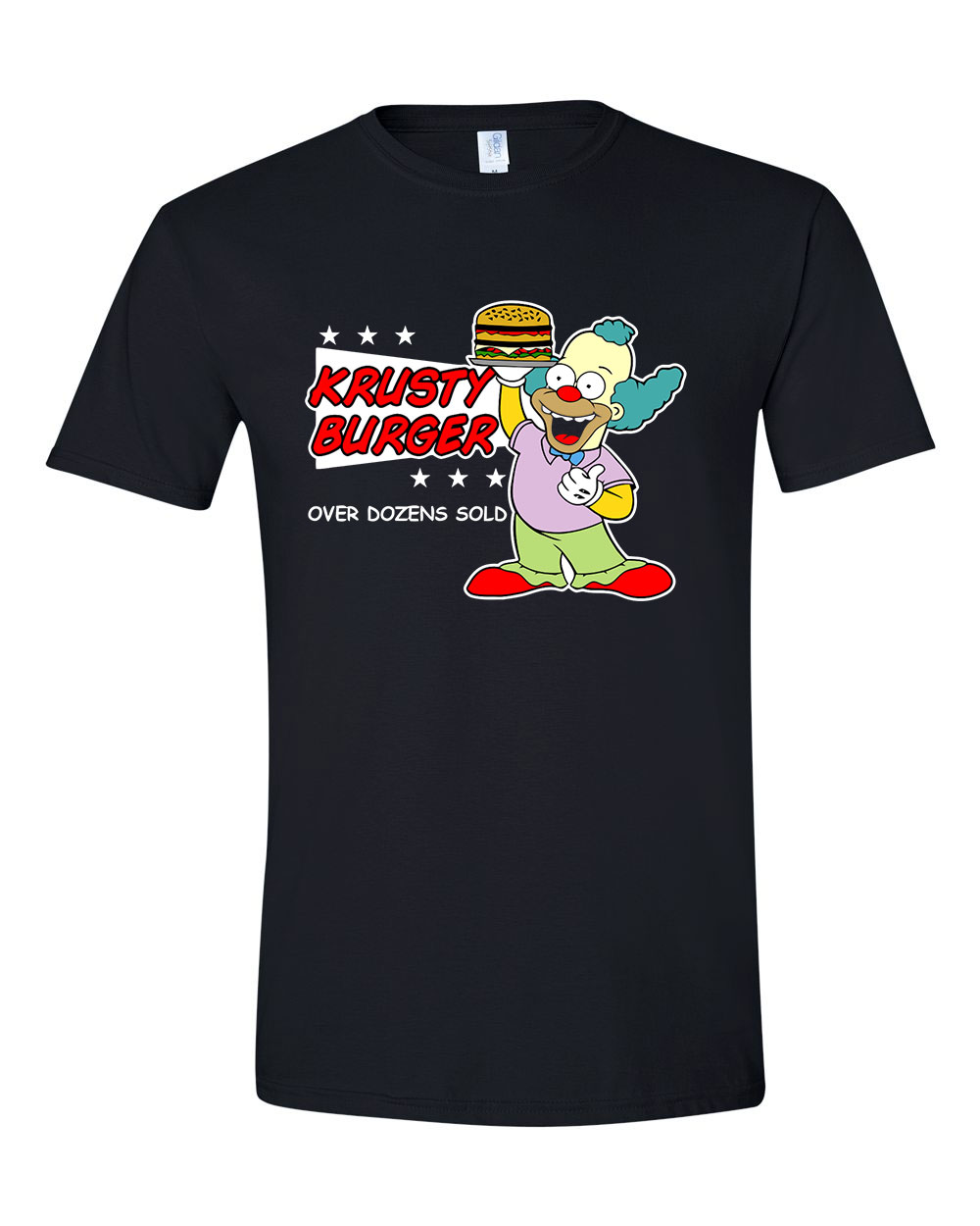 krusty burger simpson család Fekete Férfi Póló