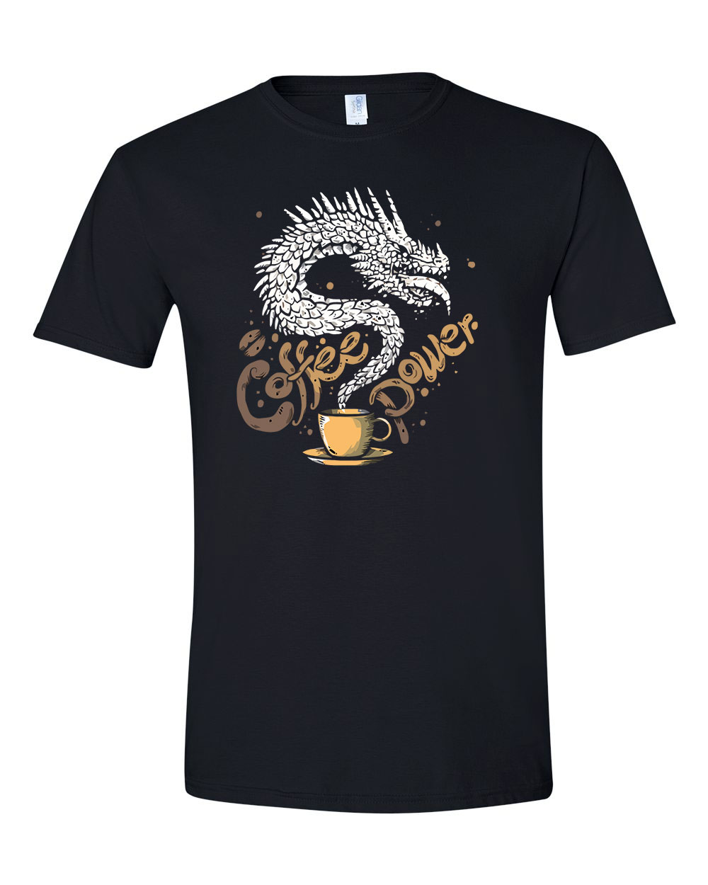 kávé coffee Fekete Férfi Póló