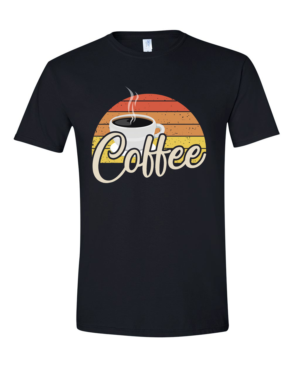 kávé coffee Fekete Férfi Póló