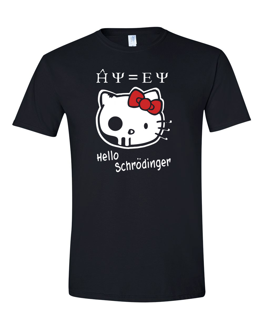 hello schrödinger macskája Fekete Férfi Póló