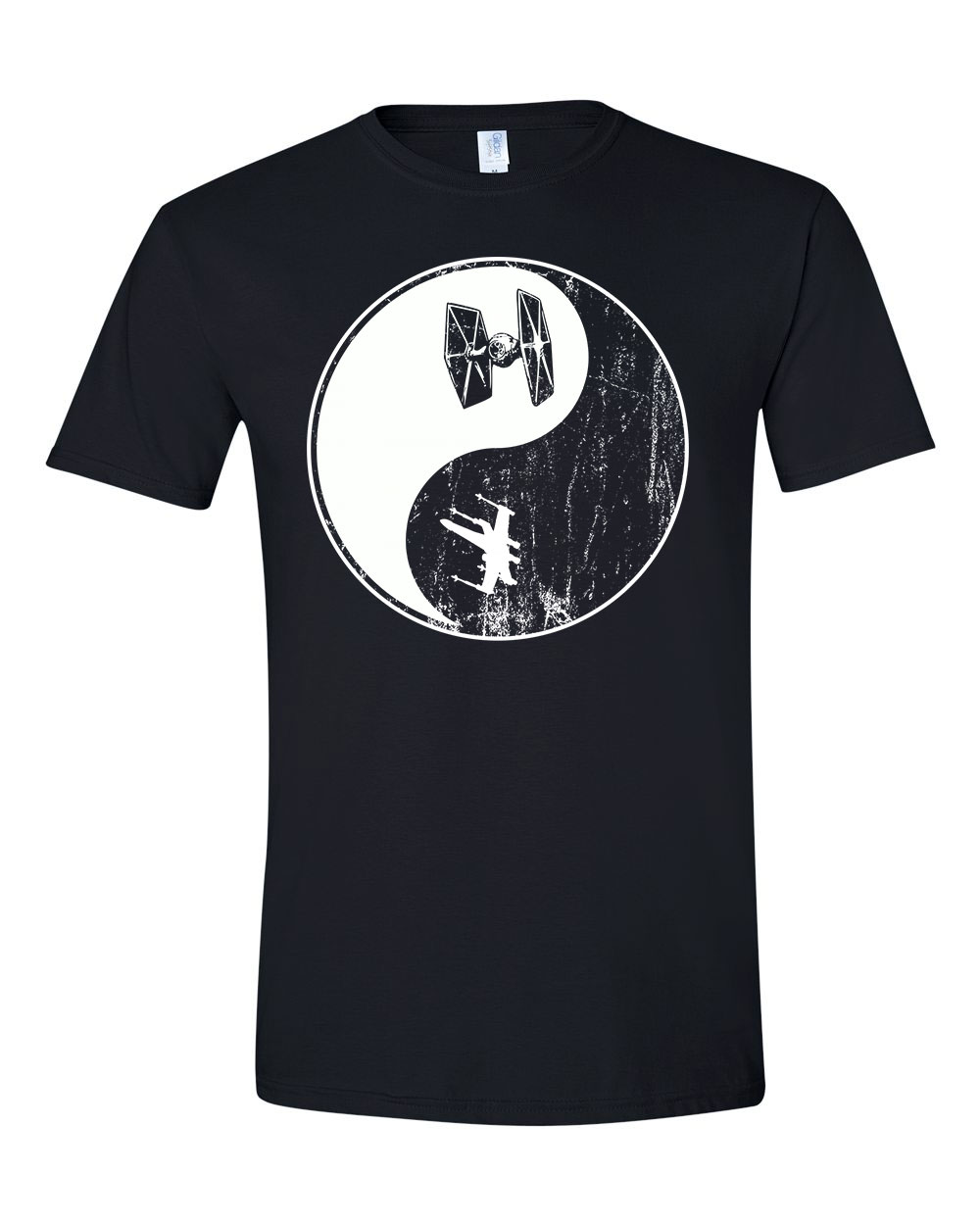 star wars yin yang Fekete Férfi Póló