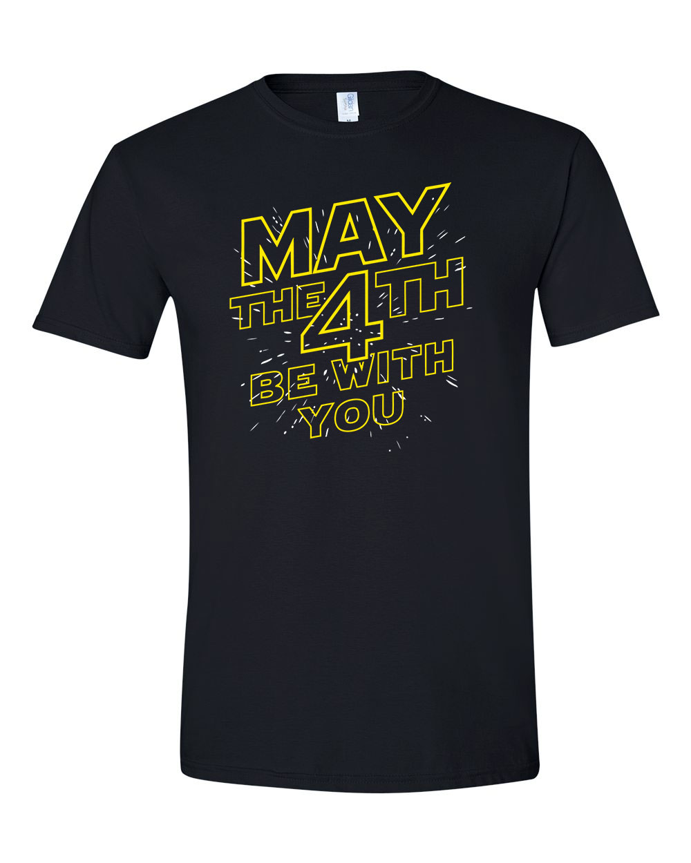 star wars may the fourth 4 be with you Fekete Férfi Póló