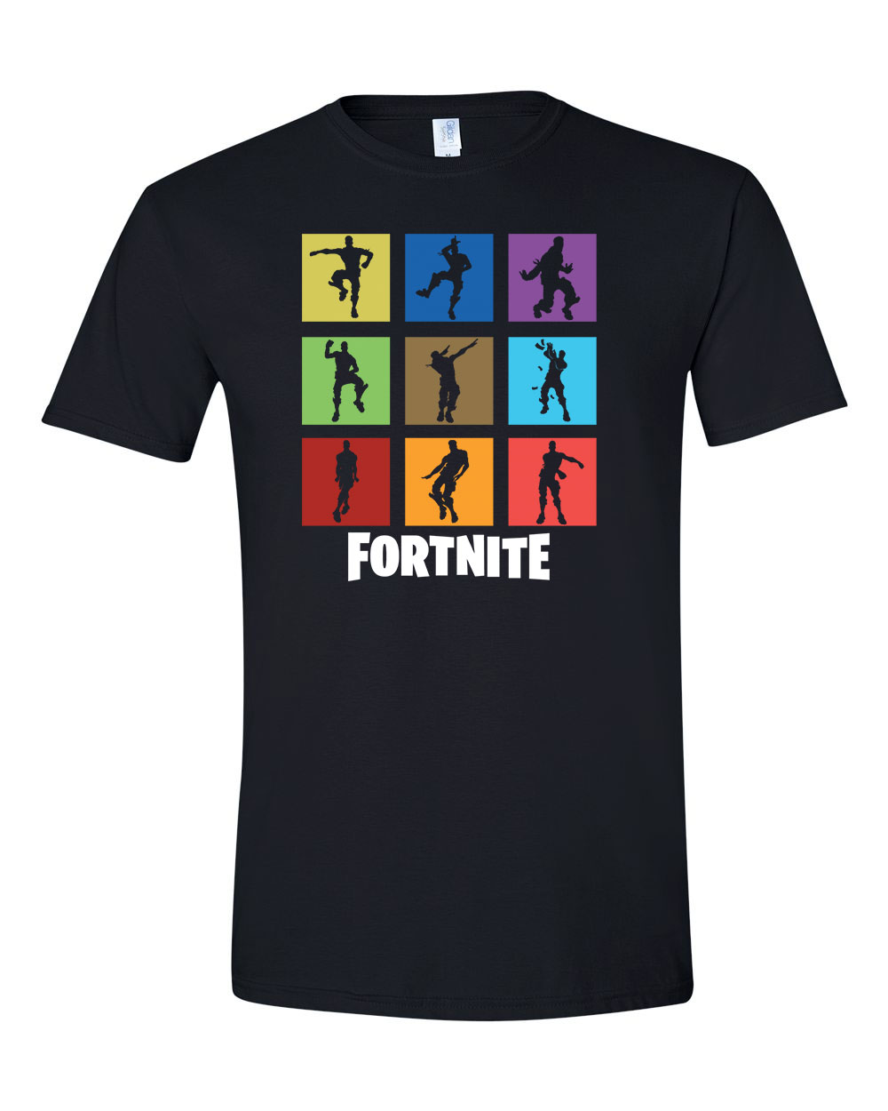 Fortntie emotok Fekete Férfi Póló