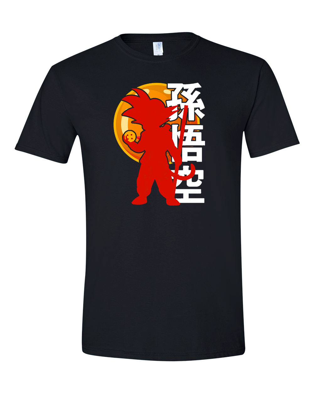 dragon ball son goku Fekete Férfi Póló