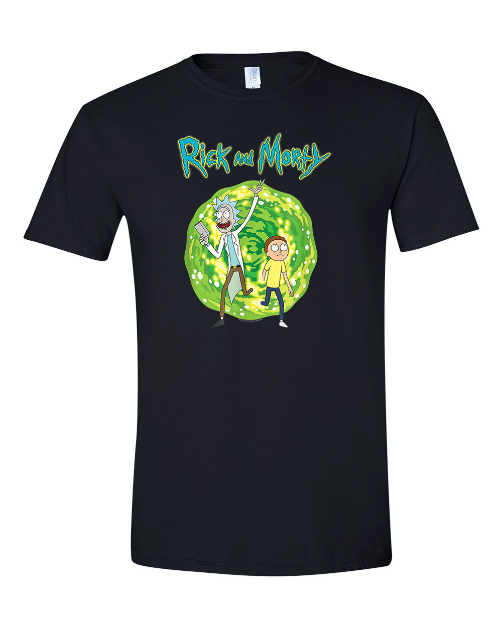 rick and morty Fekete Férfi Póló