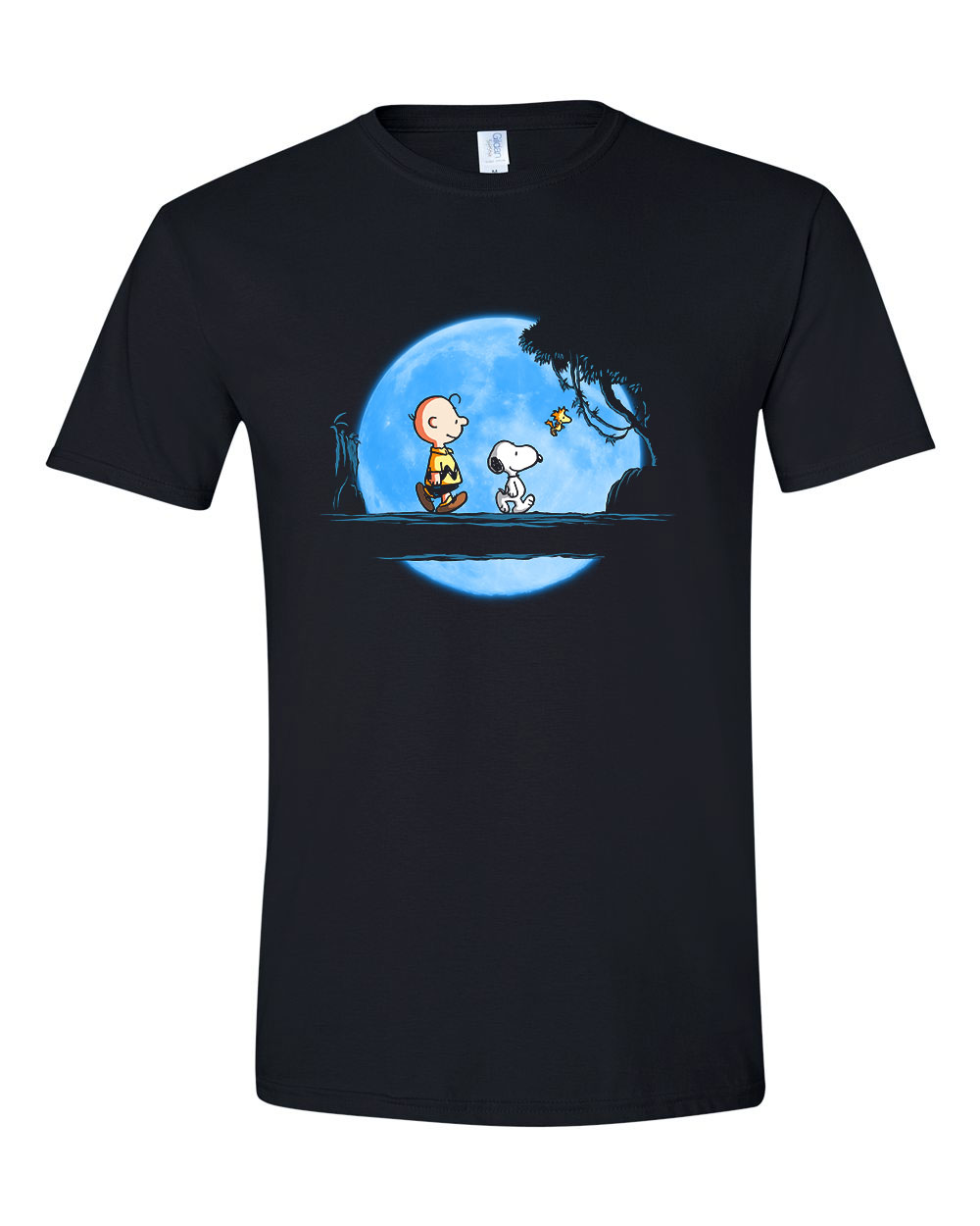 charlie brown snoopy Fekete Férfi Póló