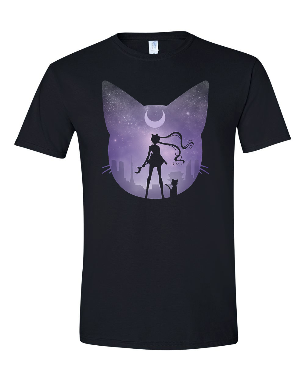 sailor moon Fekete Férfi Póló