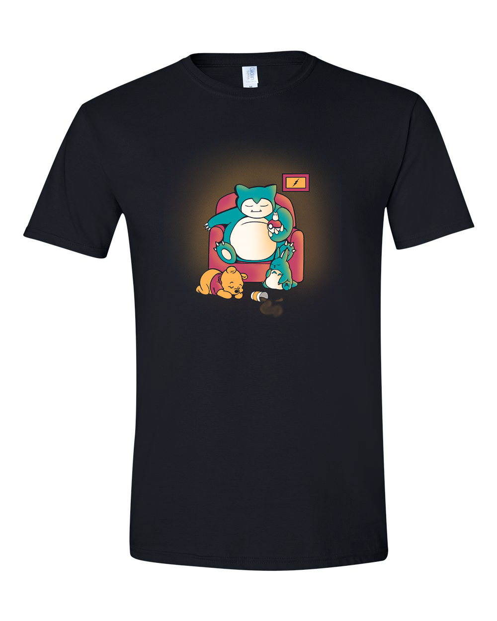 snorlax micimackó totoro Fekete Férfi Póló