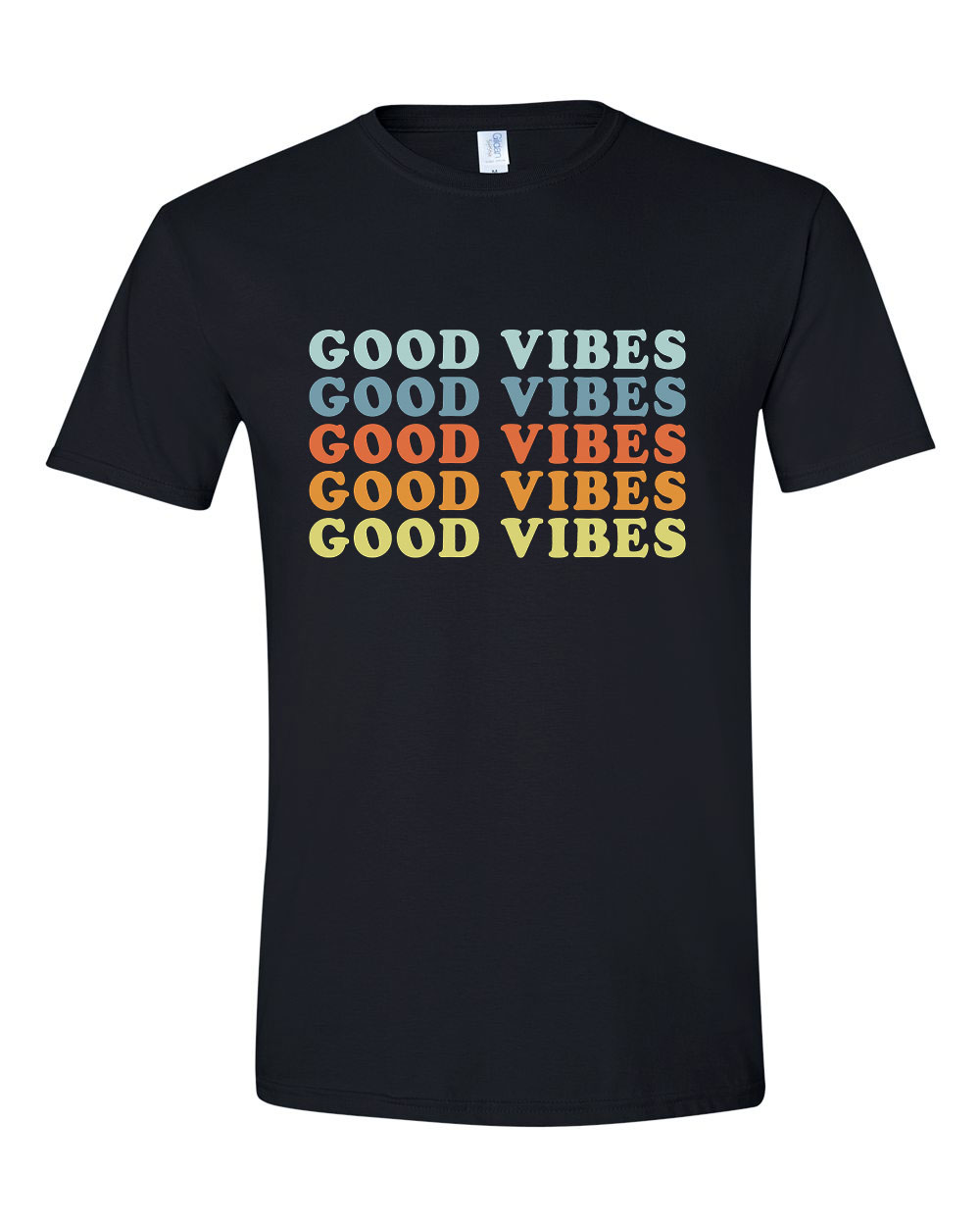 good vibes  Fekete Férfi Póló