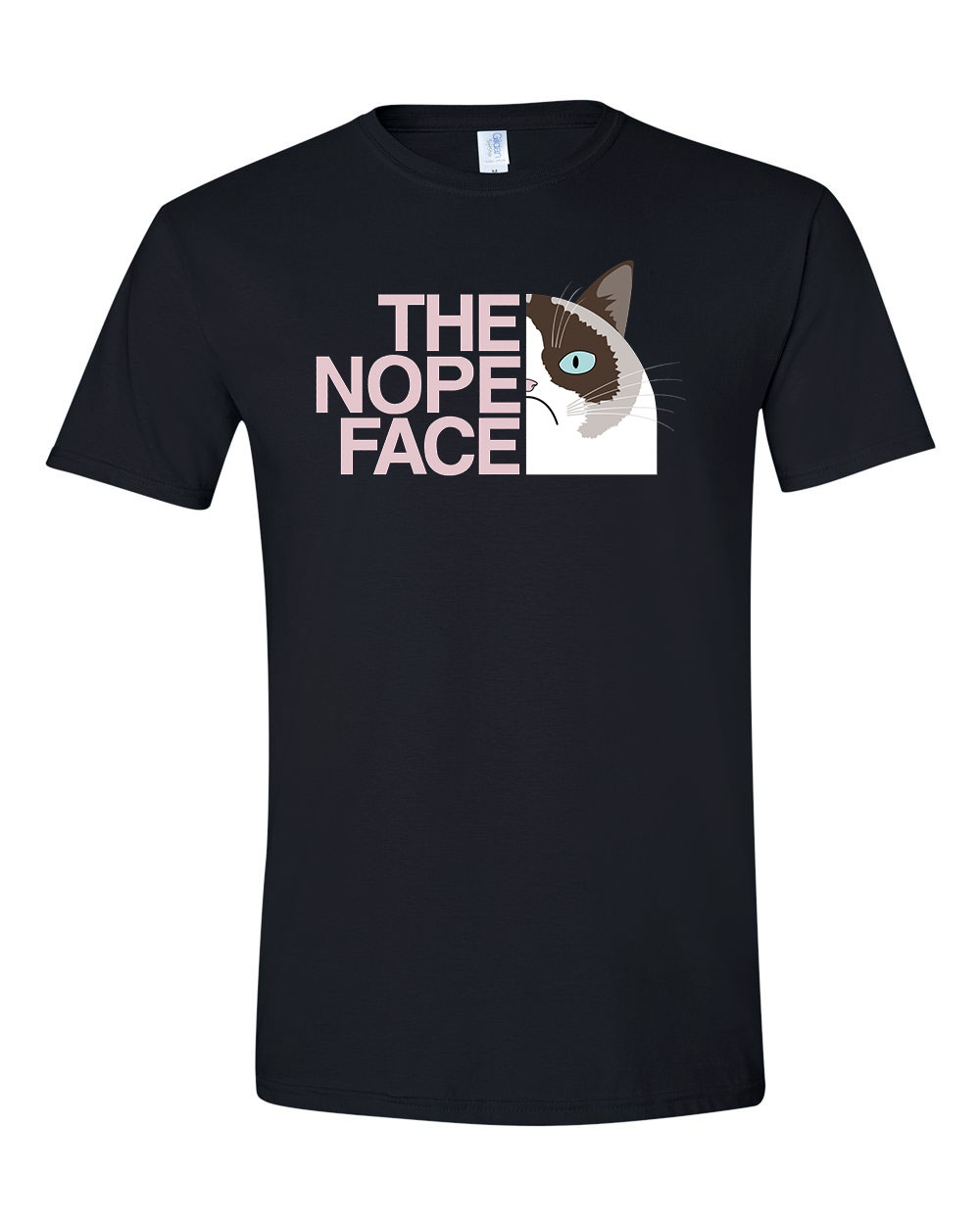 The Nope Face macska macskás cica cicás Fekete Férfi Póló