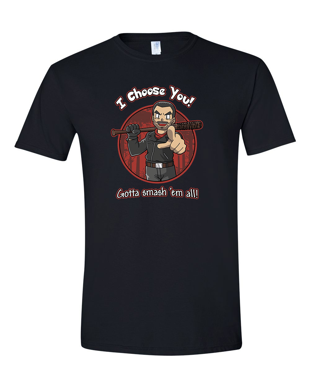 negan walking dead Fekete Férfi Póló