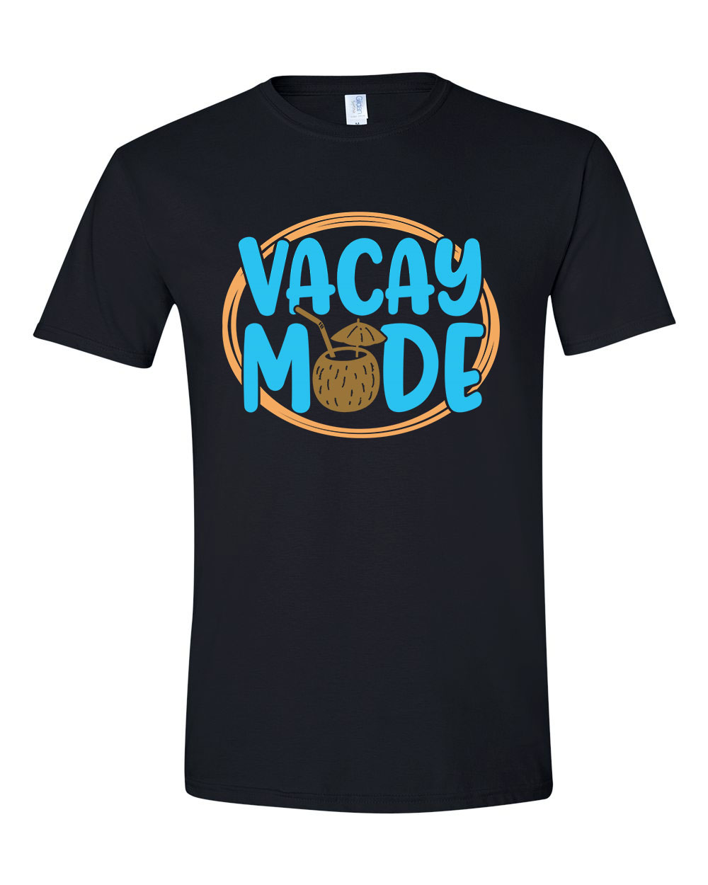 vacay mode nyár nyaralás Fekete Férfi Póló