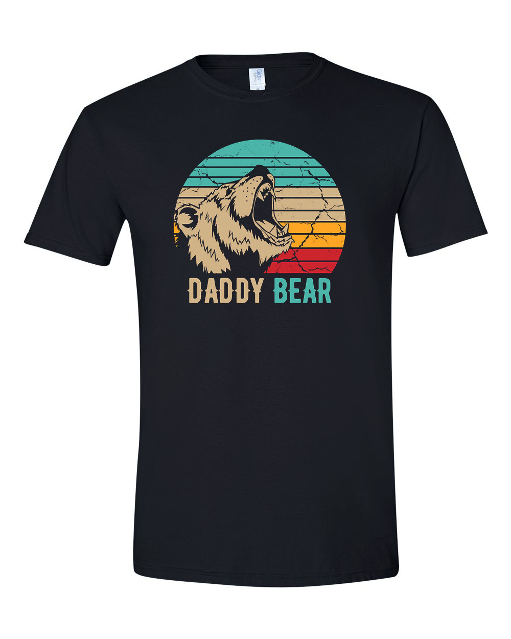 daddy bear apák napja apa apáknak Fekete Férfi Póló