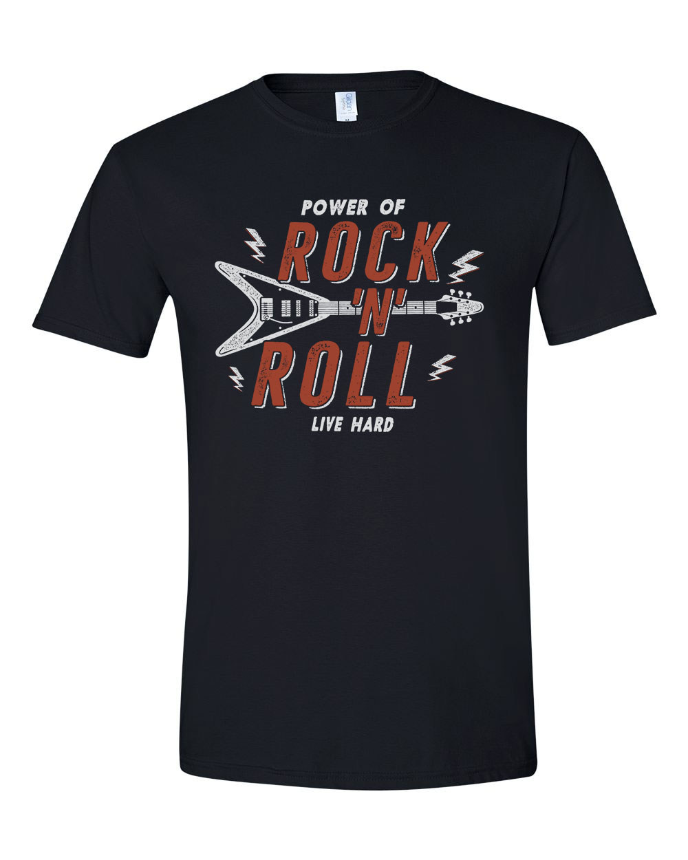 Rock And Roll Fekete Férfi Póló