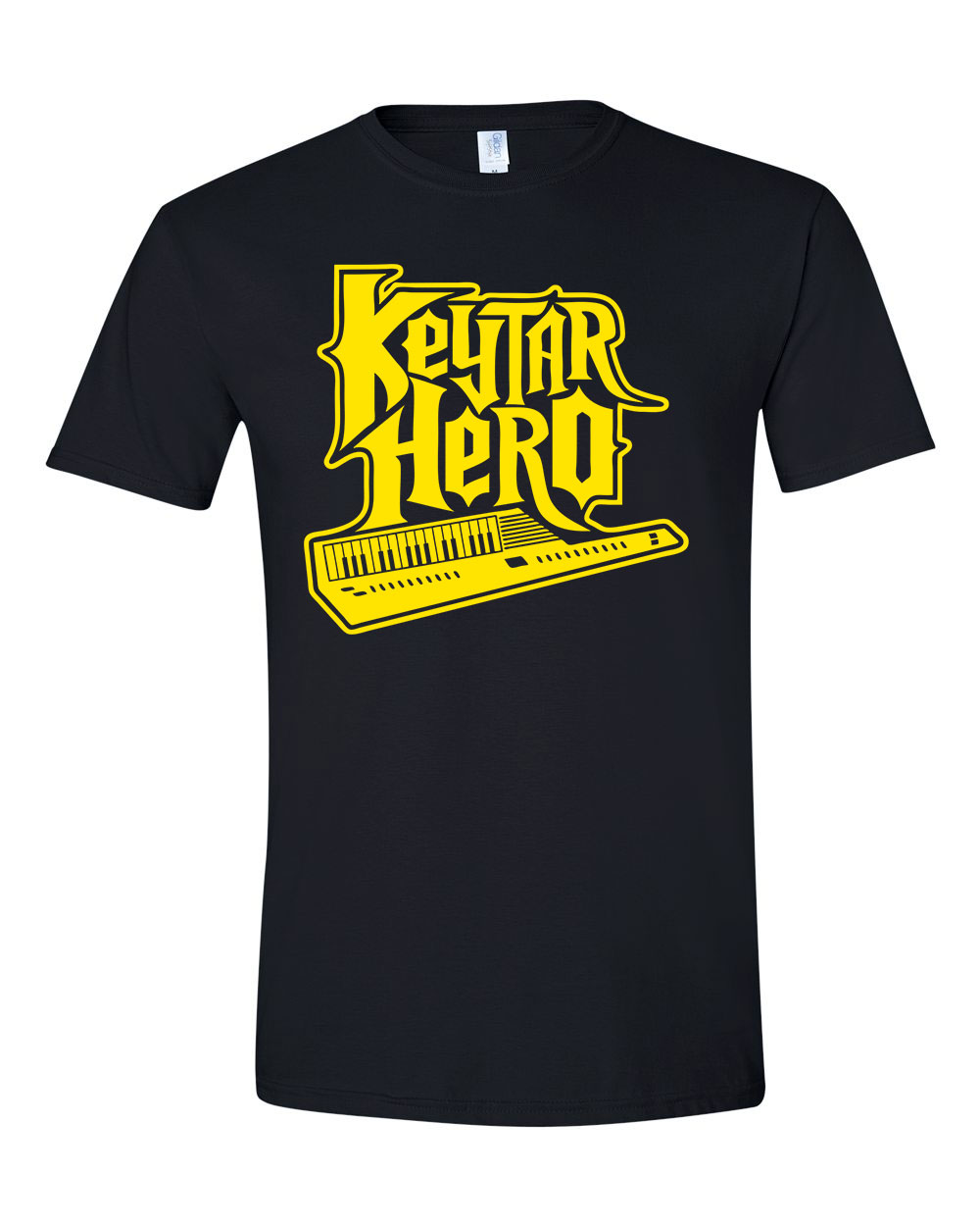 keytar hero billentyű hangszer Fekete Férfi Póló