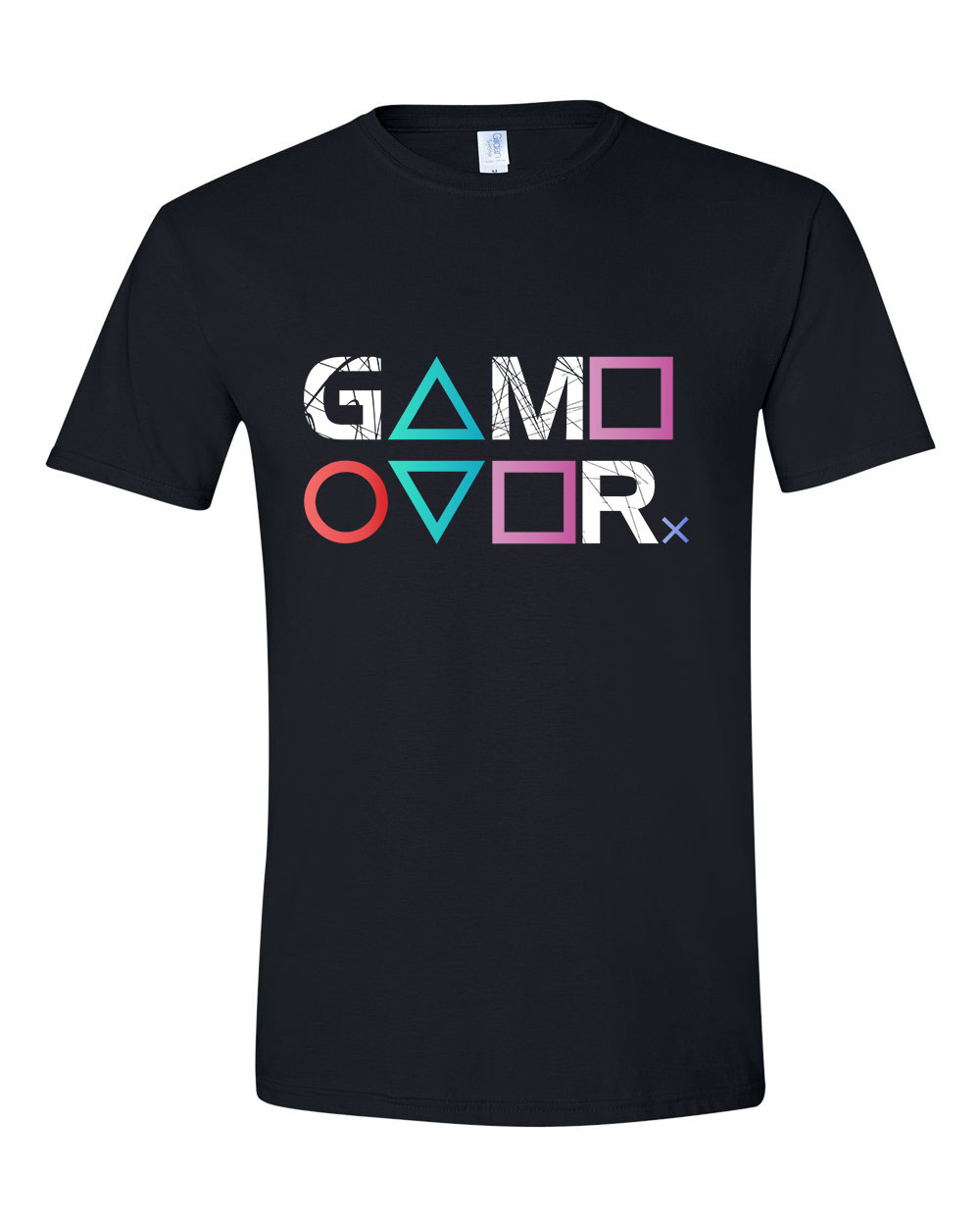 playstation ps4 ps5 gamer game over Fekete Férfi Póló