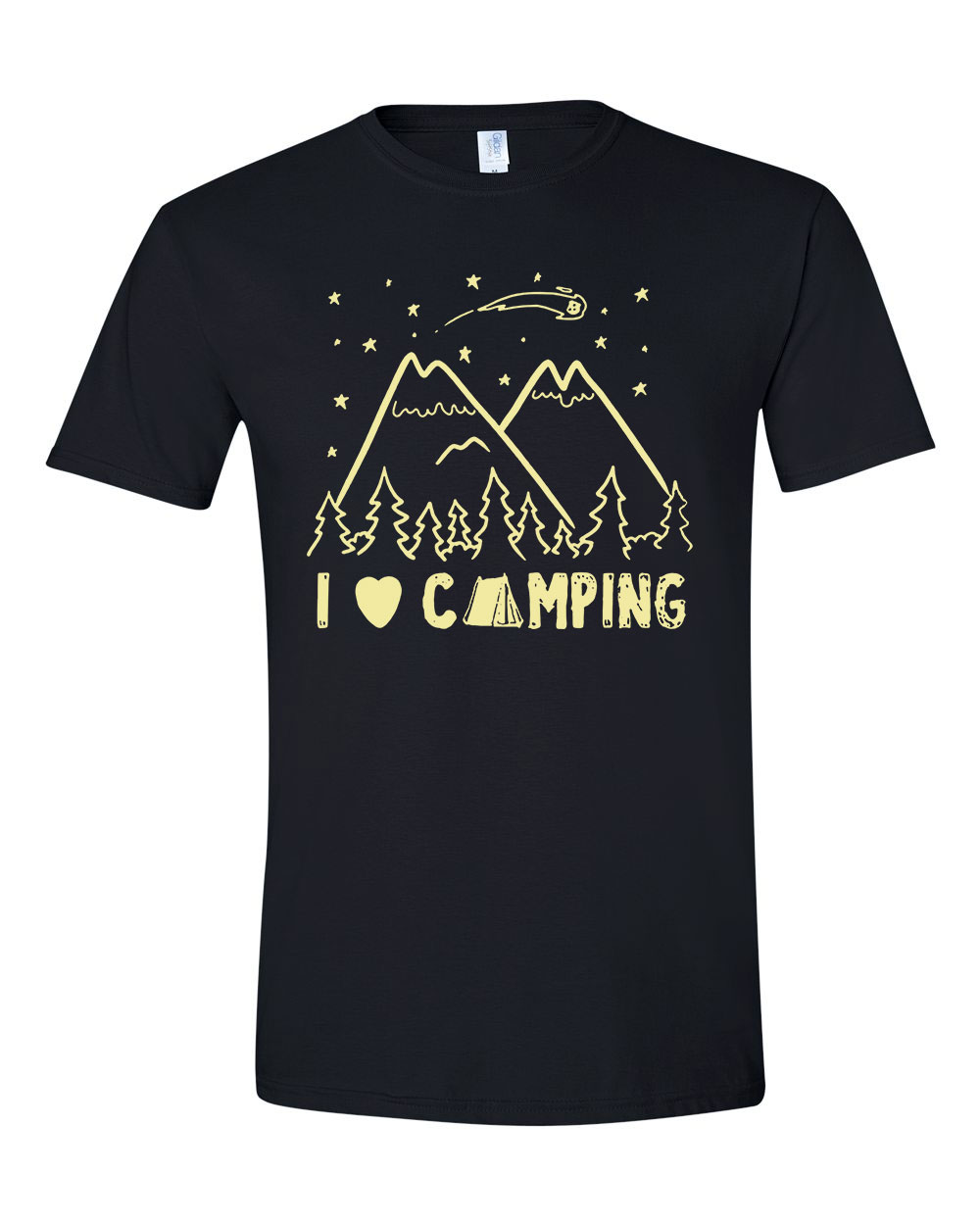 kempin camping Fekete Férfi Póló