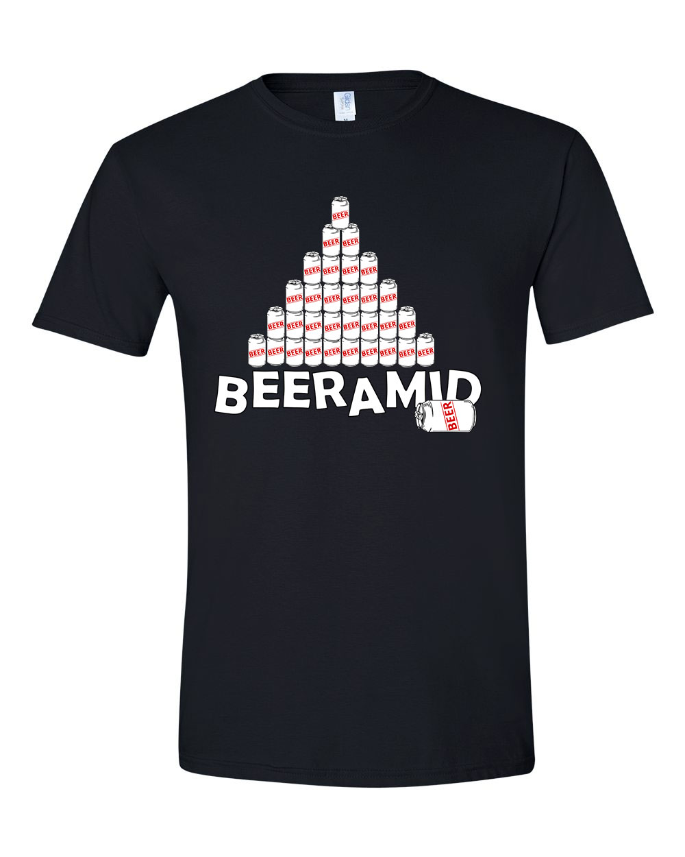 beer sör piramis Fekete Férfi Póló