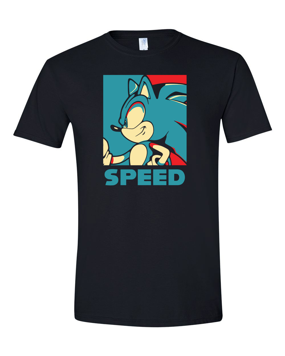 sonic Fekete Férfi Póló