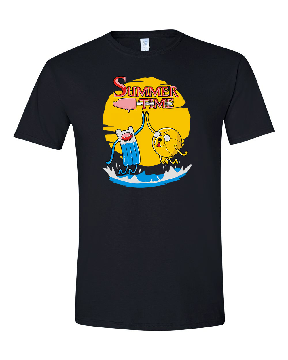 summer time nyár nyaralás adventure time Fekete Férfi Póló