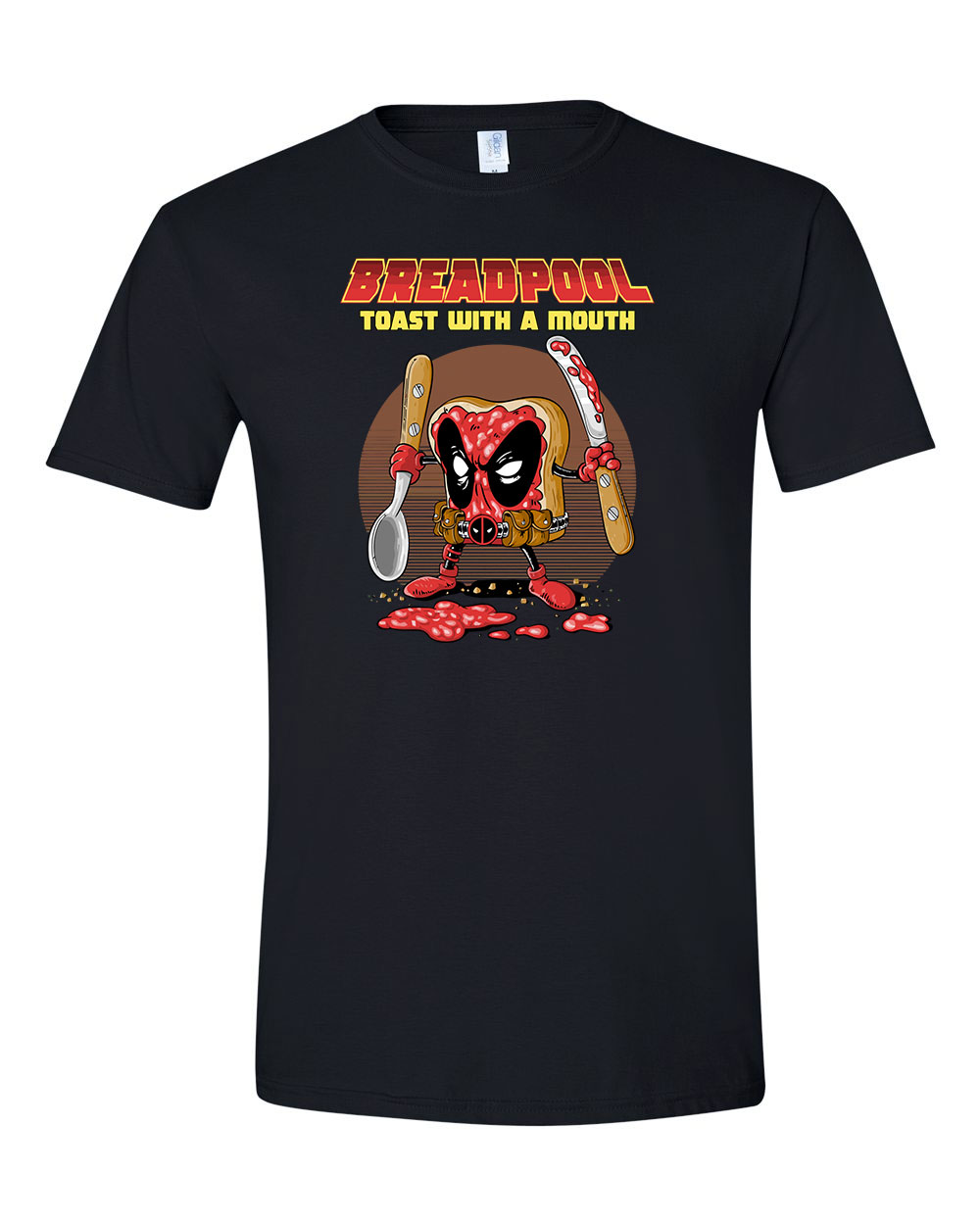 deadpool kenyér Fekete Férfi Póló