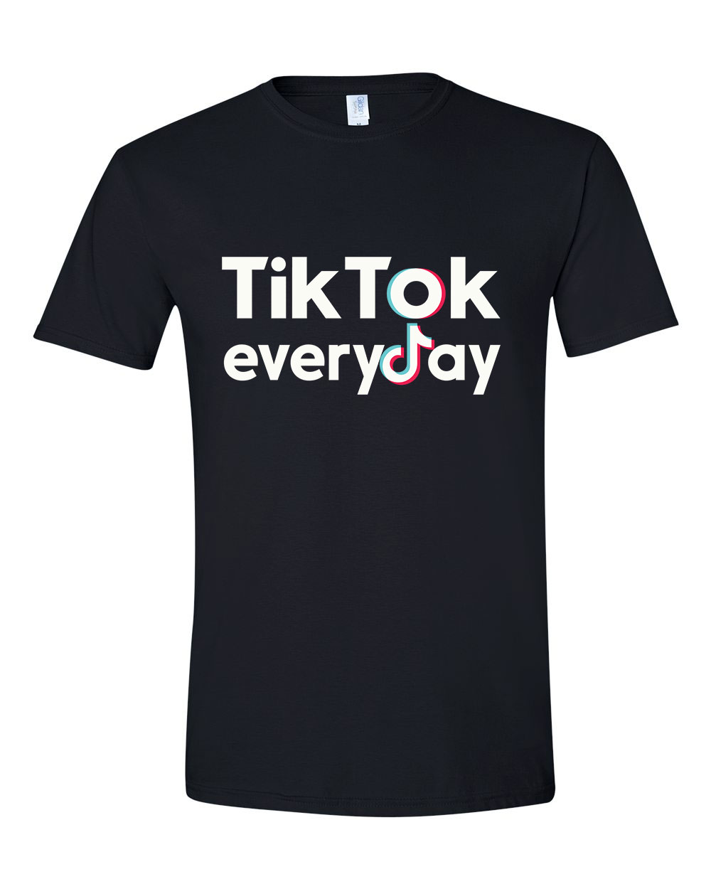 tik tok Fekete Férfi Póló