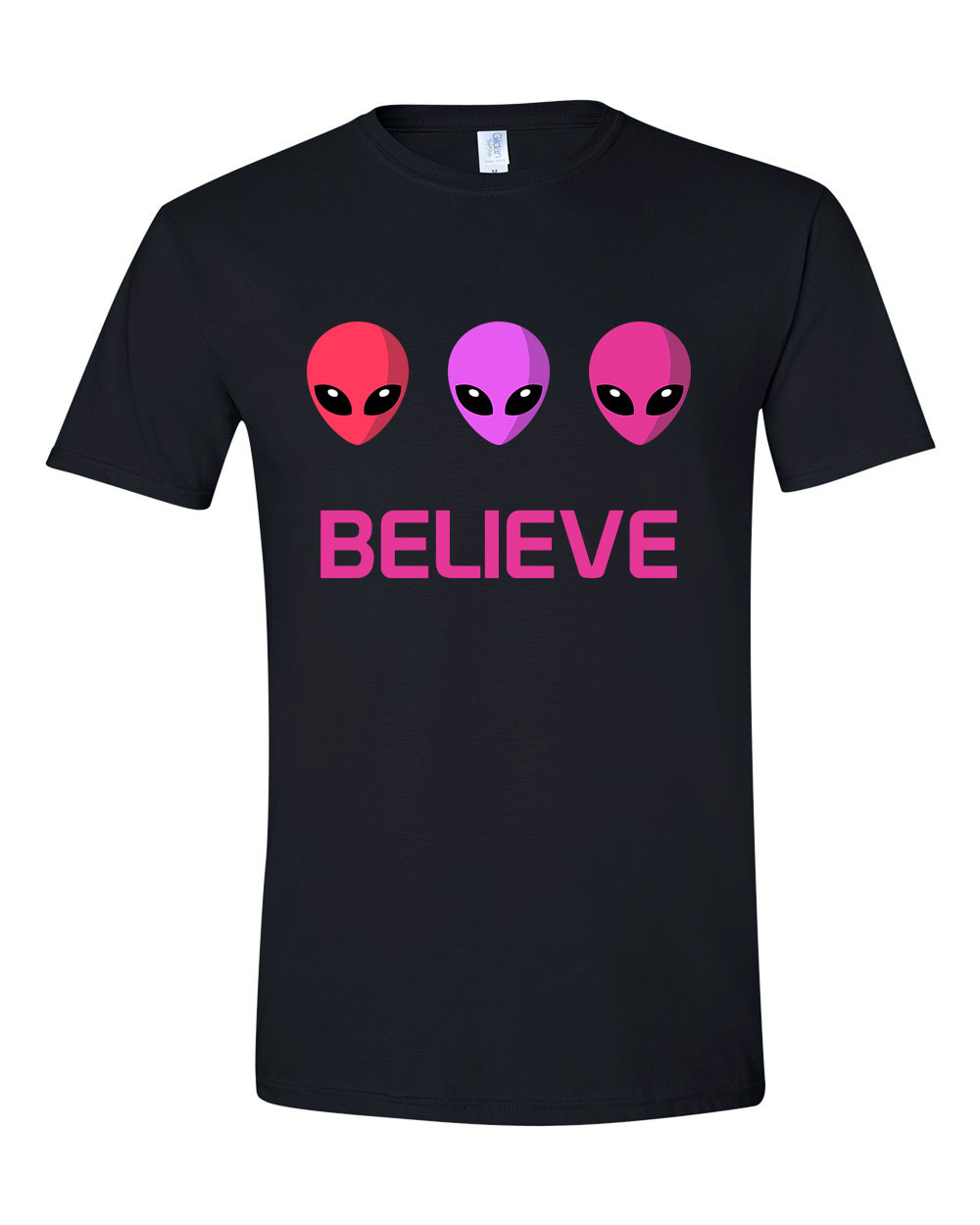 believe UFO Fekete Férfi Póló