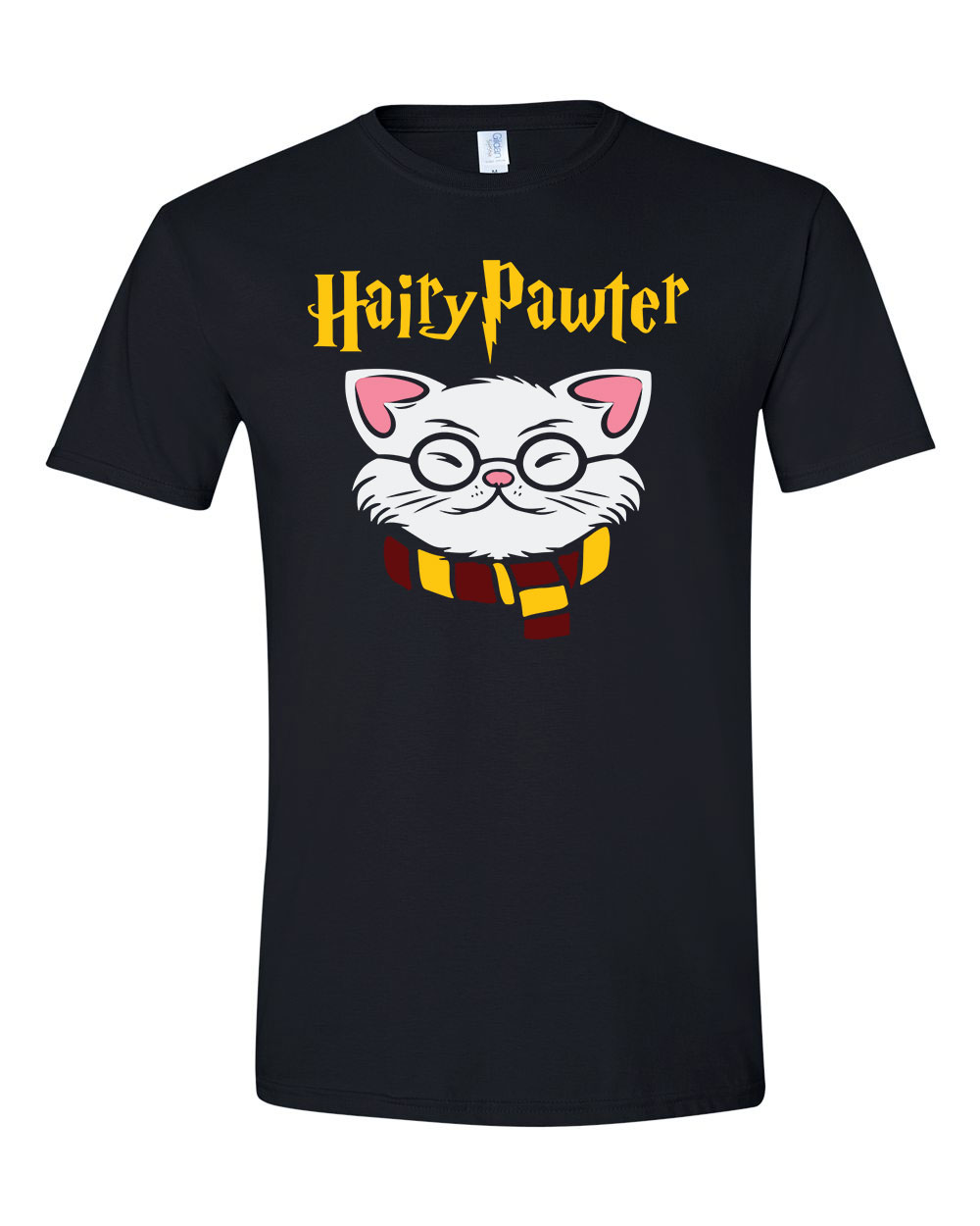 macska macskás cica cicás harry potter Fekete Férfi Póló