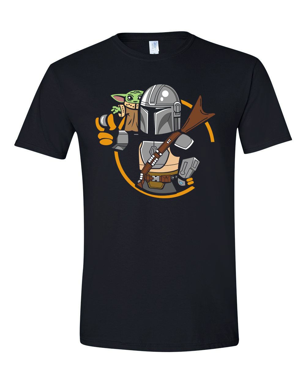 the mandalorian baba yoda baby yoda Fekete Férfi Póló