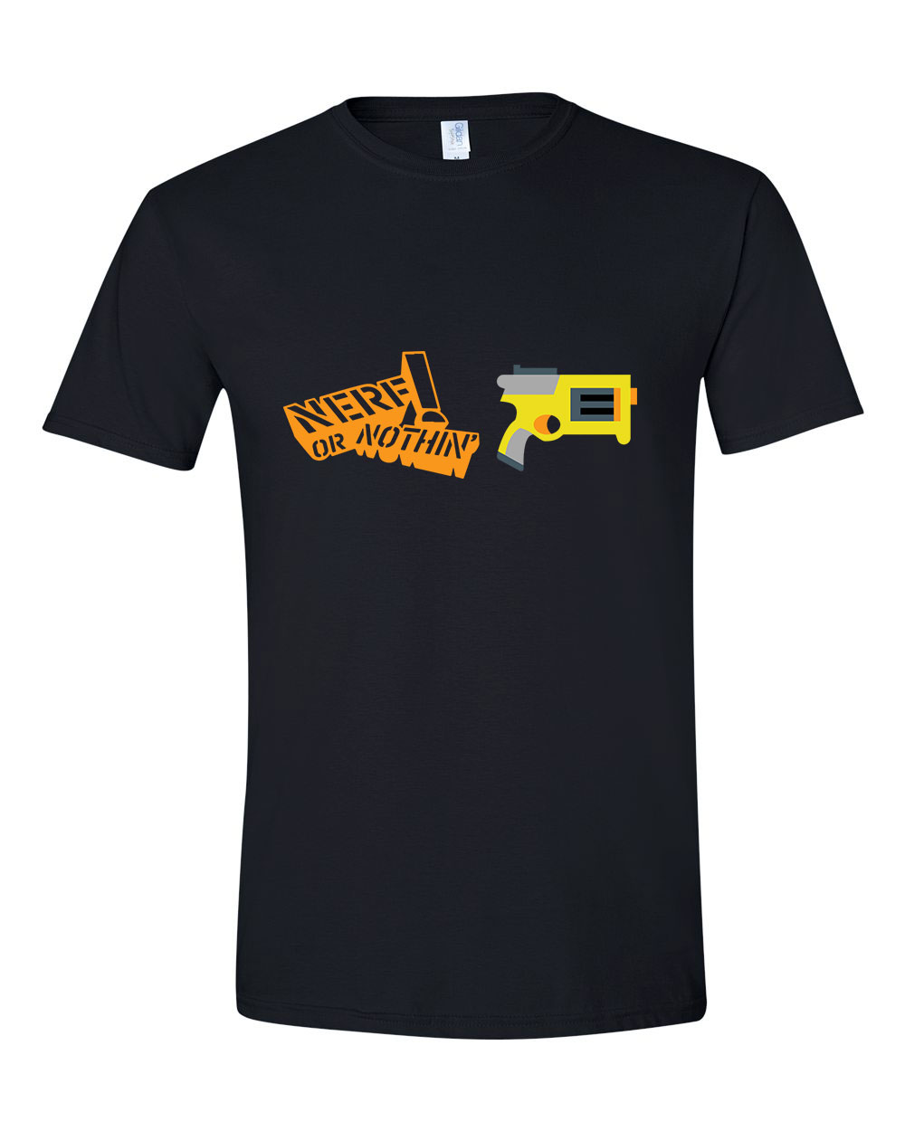 nerf gun Fekete Férfi Póló