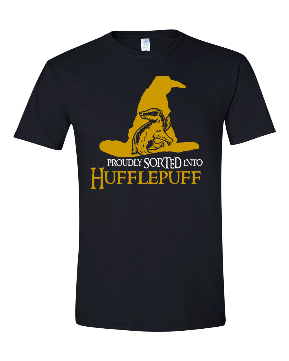 hugrabug harry potter Fekete Férfi Póló